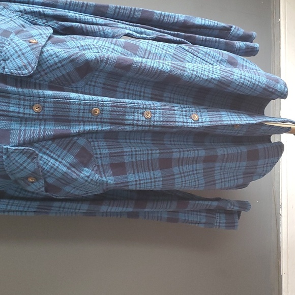 Duluth blue buttondown Western shirt Unisex size L - Picture 3 of 13